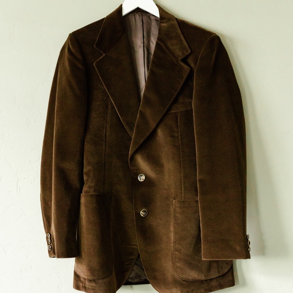 Michael Novarese blazer velvet